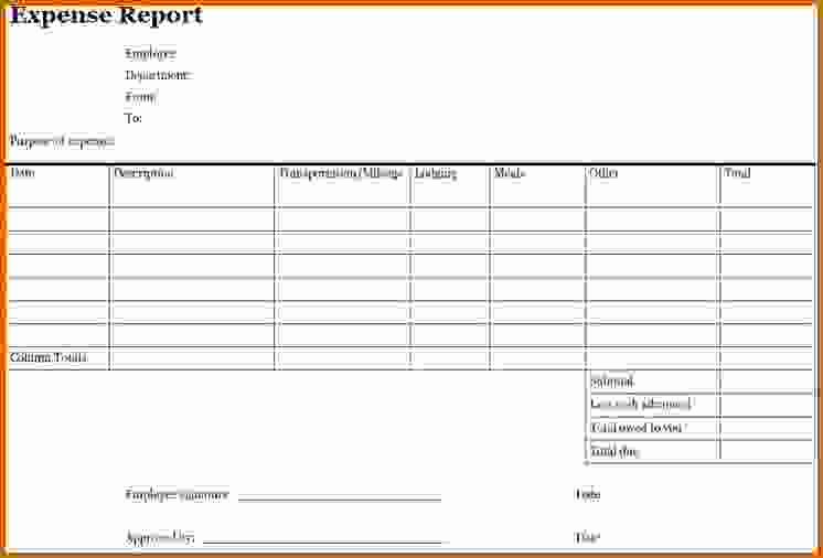 Expense Report Template Free Unique 10 Free Printable Expense Reports Templates