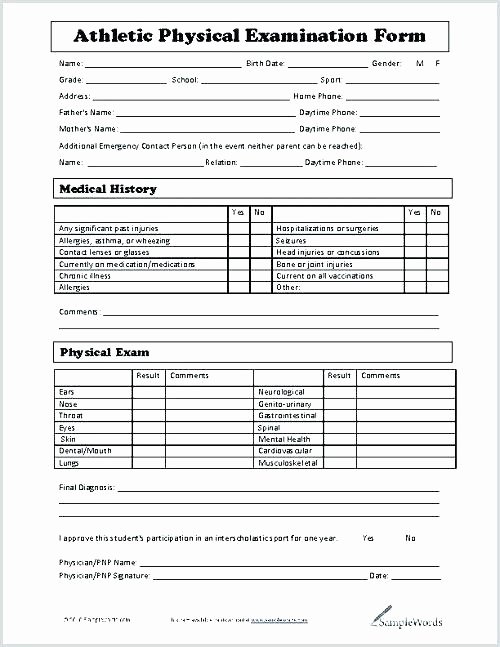 Eye Exam forms Template Best Of Eye Exam form Template – Hafer