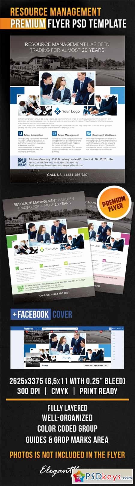 Facebook Ad Template Psd Fresh Resource Management – Flyer Psd Template Cover