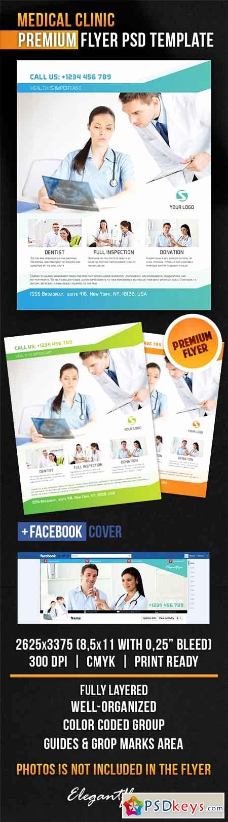 Facebook Ad Template Psd Unique Medical Clinic – Flyer Psd Template Cover