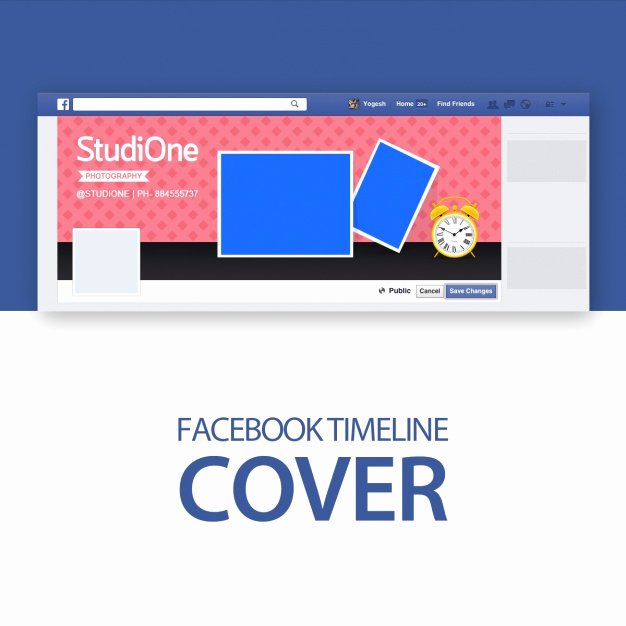 Facebook Cover Photoshop Template New Cover Template Psd File