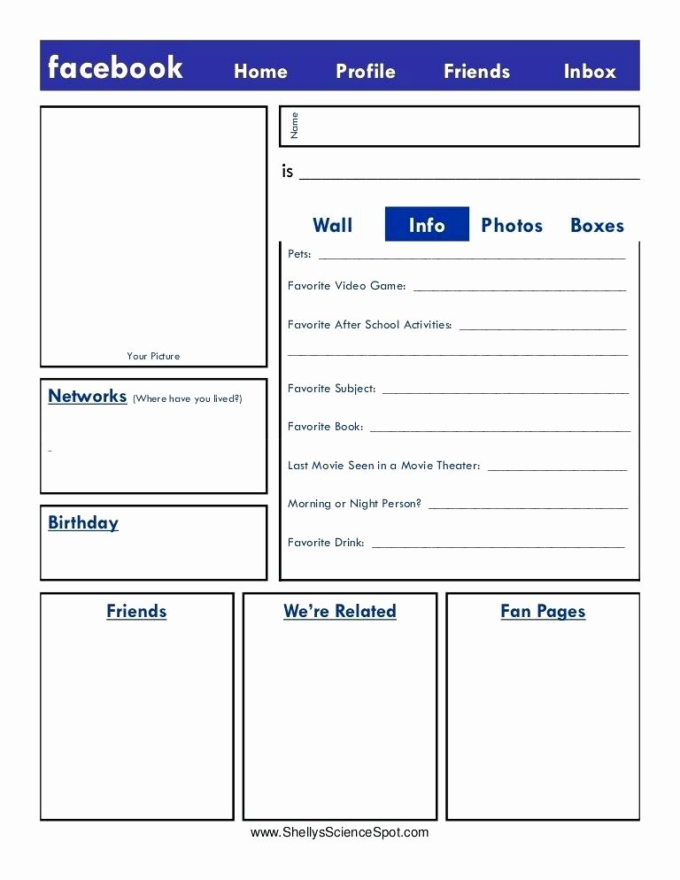 Facebook Page Template Pdf Awesome Template for Students Pdf – Vungtaufo