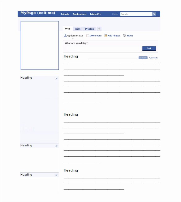 Facebook Page Template Pdf Fresh Blank Template – 11 Free Word Ppt &amp; Psd