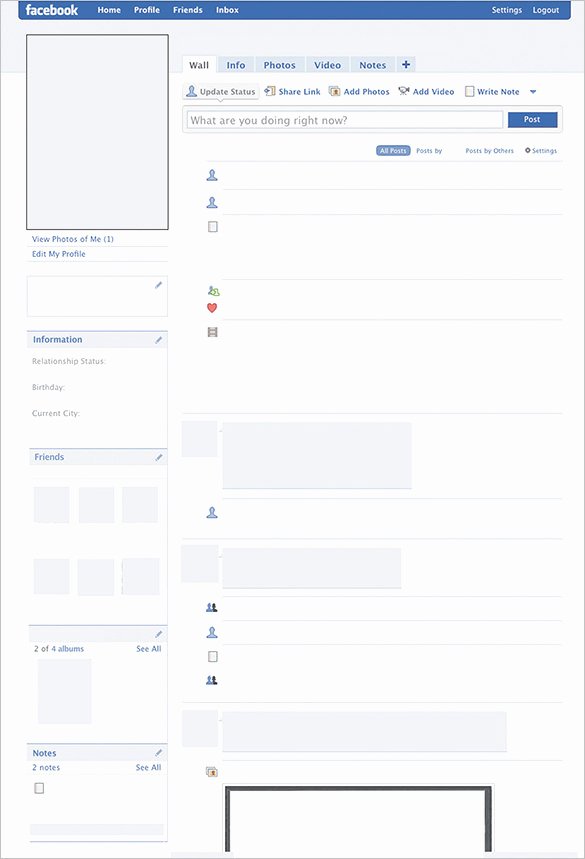 Facebook Template for Students Awesome 7 Amazing Blank Templates Doc Ppt