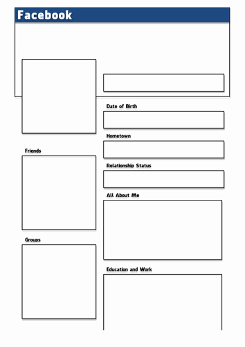 Facebook Template for Students Inspirational Worksheet Template for Students Kidz Activities