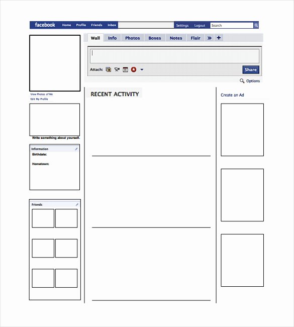 Facebook Template for Students Luxury Blank Template – 11 Free Word Ppt &amp; Psd