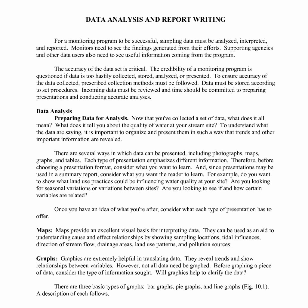 Failure Analysis Report Template Beautiful Data Analysis and Report Writing Sample Helloalive