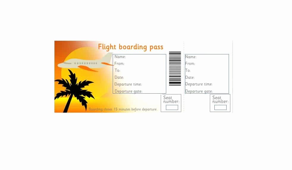 Fake Boarding Pass Template Fresh 16 Real &amp; Fake Boarding Pass Templates Free
