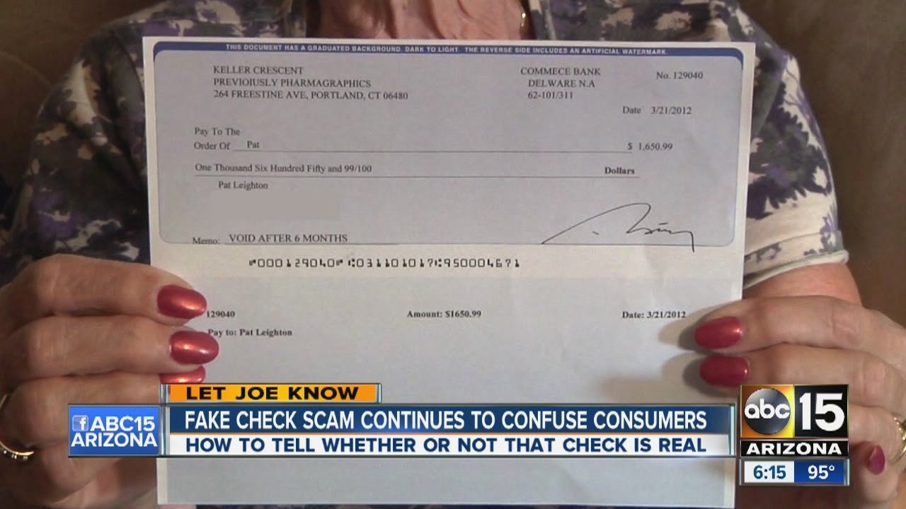 Fake Cashiers Check Template Awesome Fake Check Scam Continues to Confuse Consumers