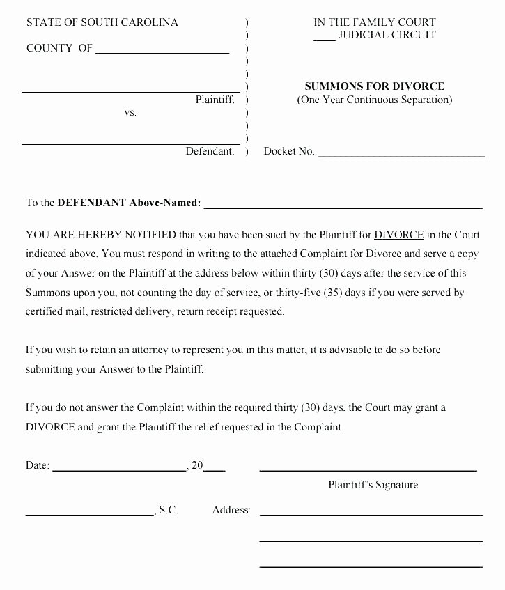 Fake Divorce Papers Template Awesome Divorce forms Free Word Templates Legal Papers Blank