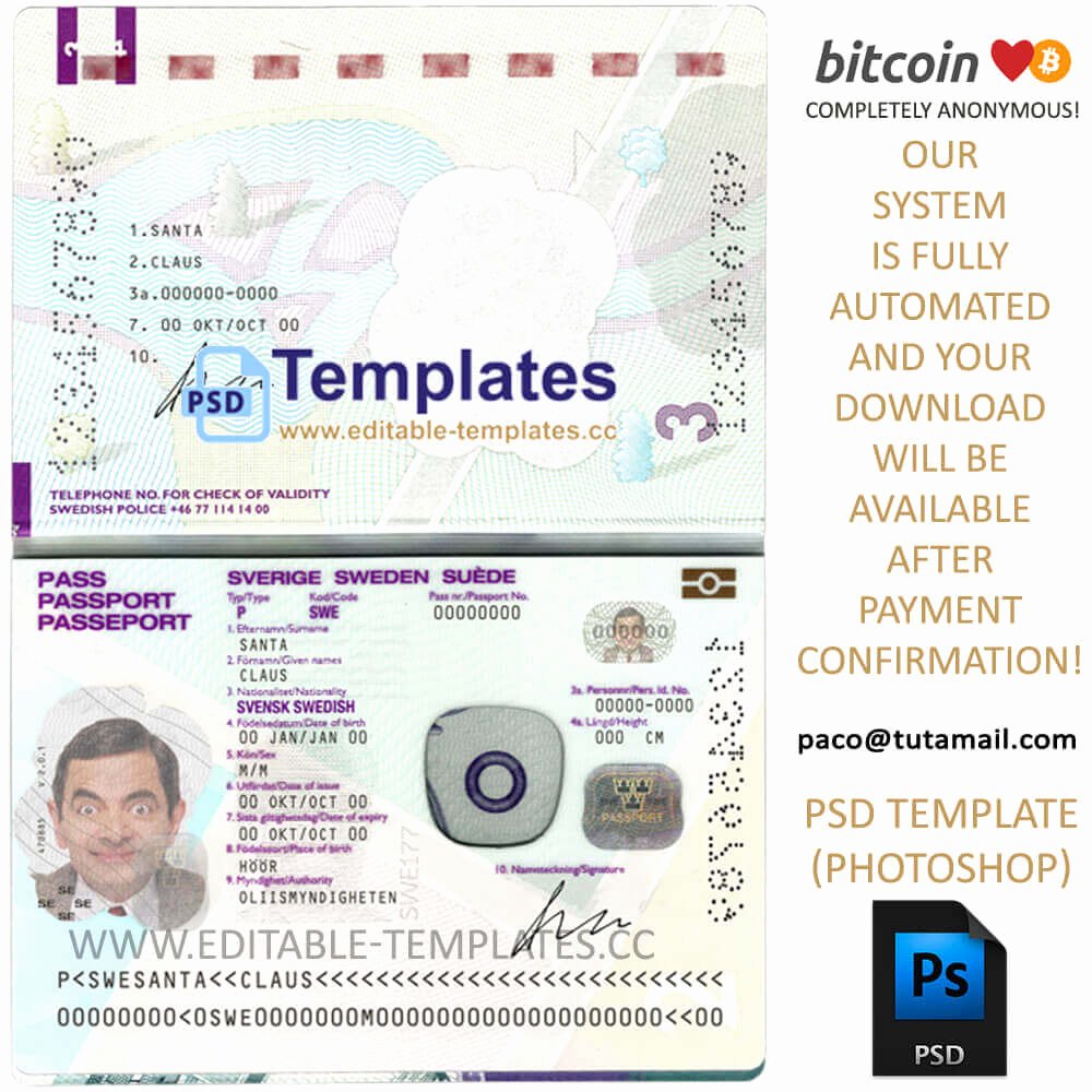 Fake Id Template Download Beautiful Passport Psd Images Usseek