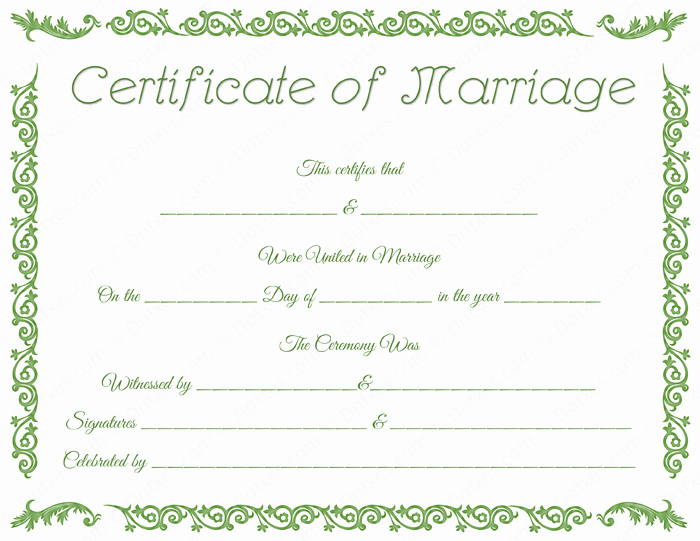 Fake Marriage Certificate Template Unique Printable Fake Marriage Certificate Template