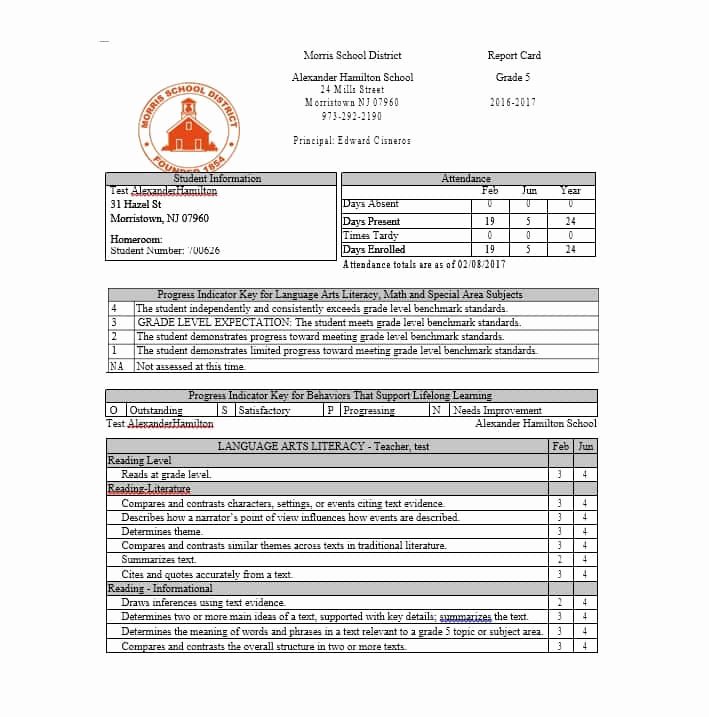 Fake Report Card Template Elegant 30 Real &amp; Fake Report Card Templates [homeschool High