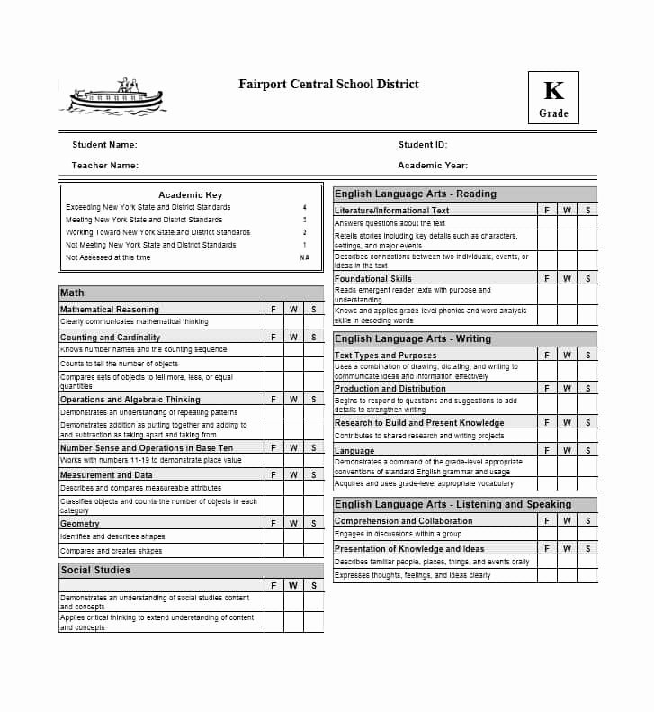 Fake Report Card Template Lovely 30 Real &amp; Fake Report Card Templates [homeschool High