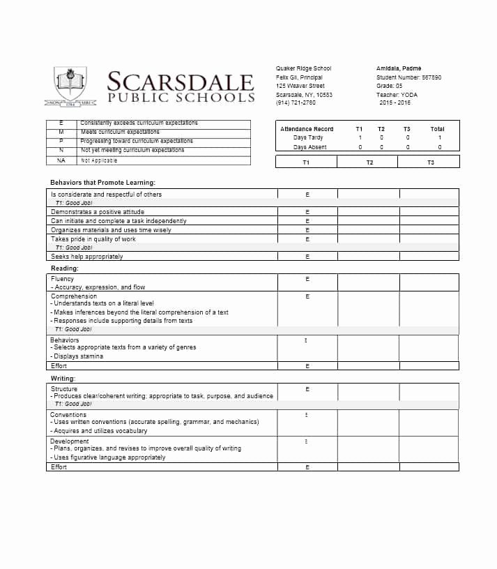Fake Report Card Template Unique 30 Real &amp; Fake Report Card Templates [homeschool High