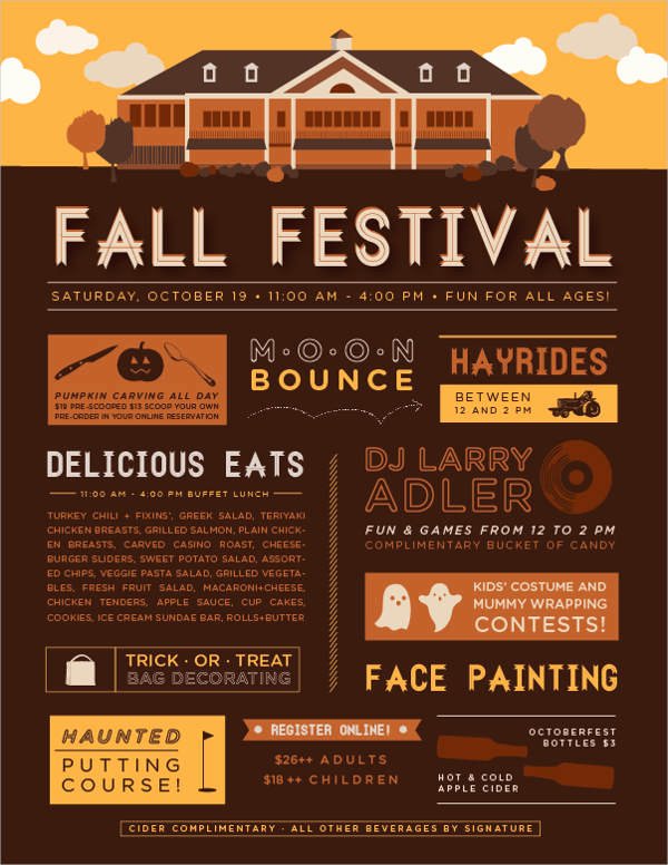 Fall Festival Flyers Template Fresh 44 event Flyer Examples Word Psd Ai Eps Vector