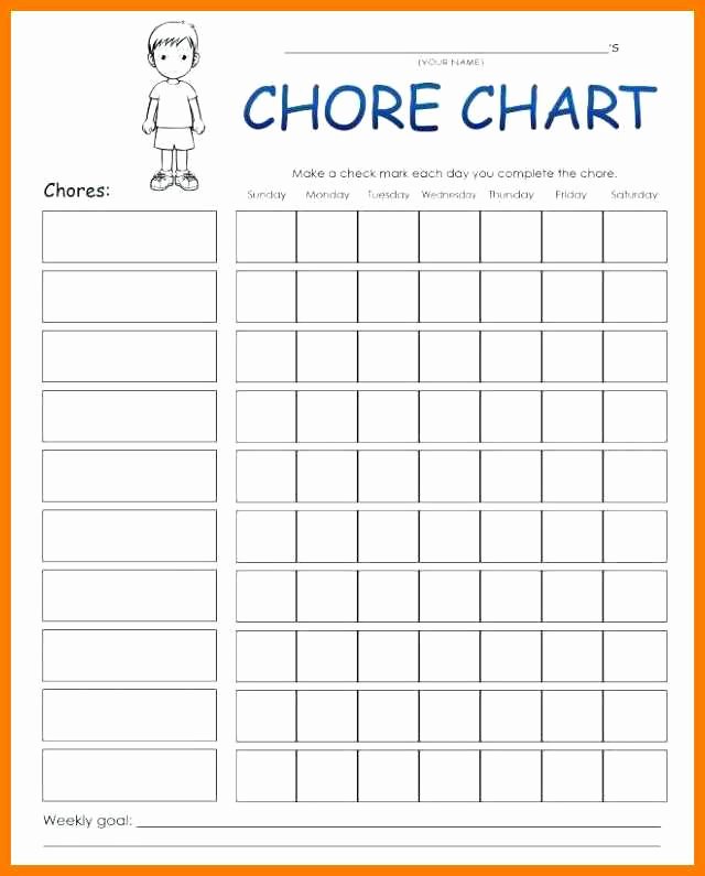 Family Chore Chart Template Best Of 10 11 Family Chore List Template
