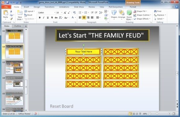 Family Feud Powerpoint Template Unique Family Feud Powerpoint Template for Mac