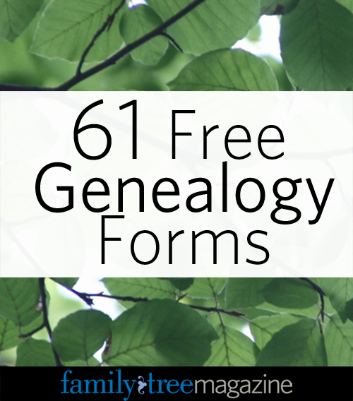 Family History Book Template Awesome 61 Free Genealogy forms Family Tree