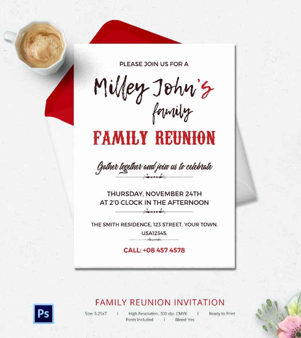 Family Reunion Flyer Template Best Of 32 Family Reunion Invitation Templates Free Psd Vector