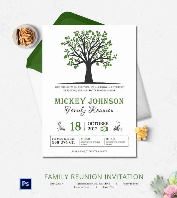 Family Reunion Flyer Template Inspirational 32 Family Reunion Invitation Templates Free Psd Vector