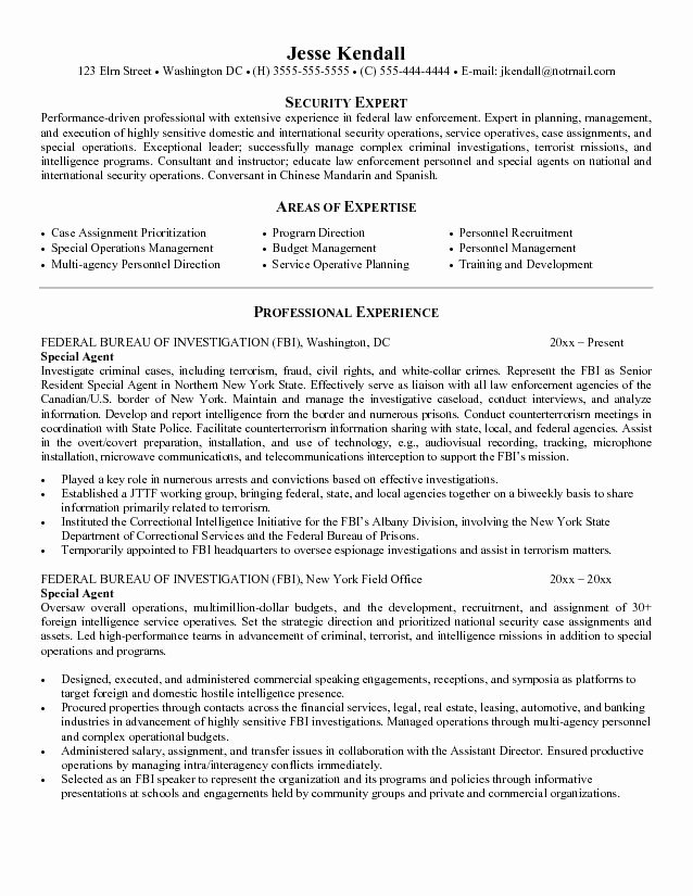 Federal Resume Template Word Best Of Federal Resume Builder