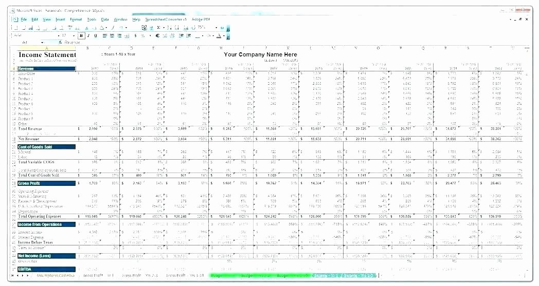 Financial Projection Template Excel New Financial Projection Template for Startup Line Store