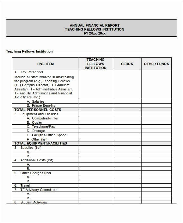 Financial Report Template Word Elegant Annual Report Templates Word 8 Free Pdf Documents
