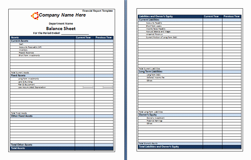 Financial Report Template Word New Report Templates