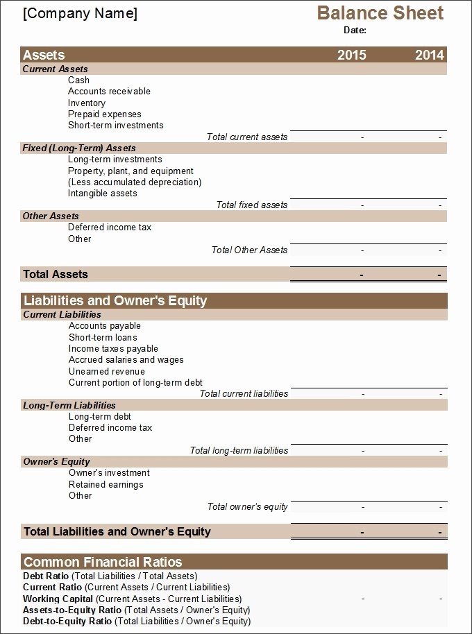 Financial Statement Template Word Awesome 27 Financial Statement Templates Pdf Doc