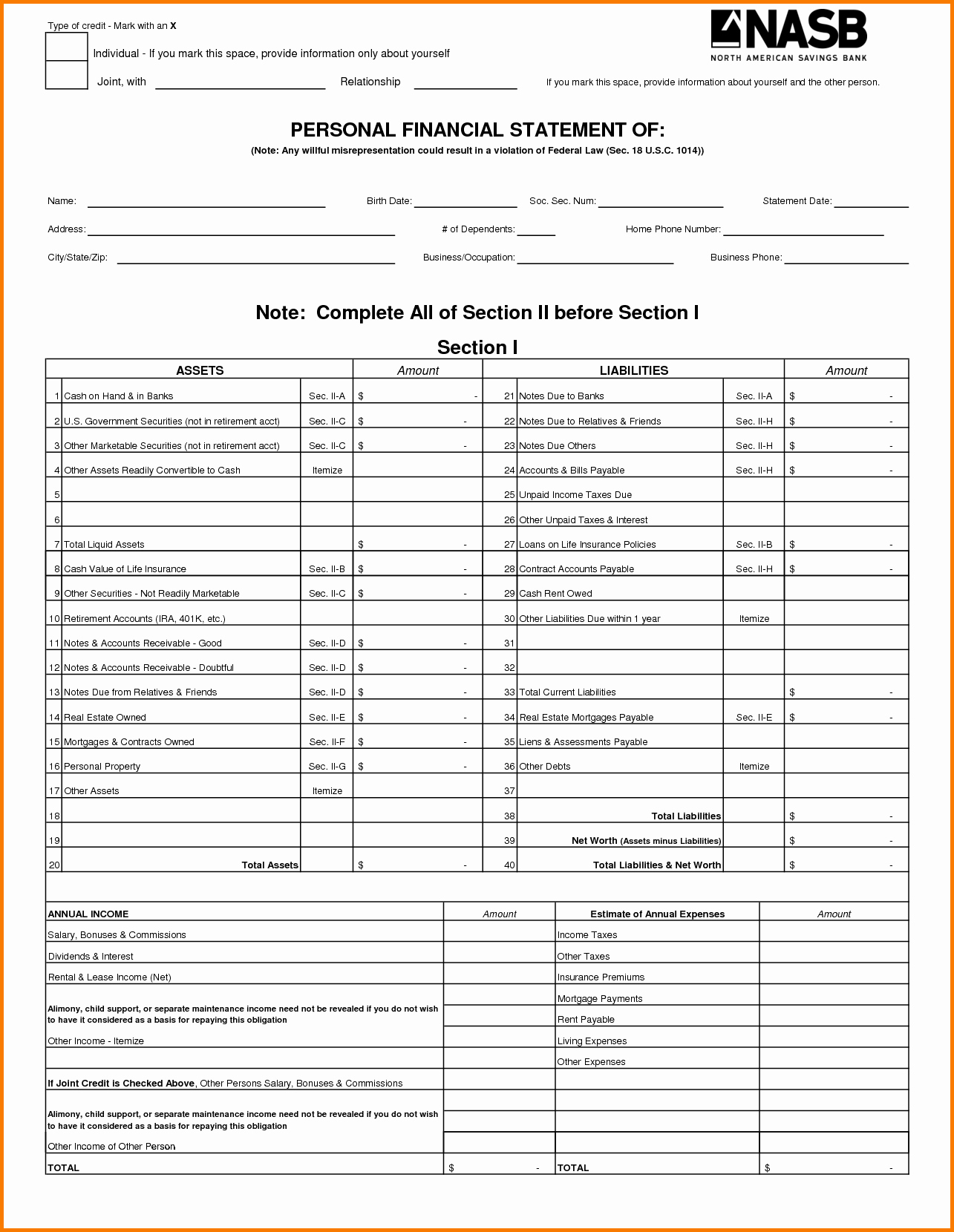 Financial Statements Template Pdf Lovely 9 What is A Personal Financial Statement