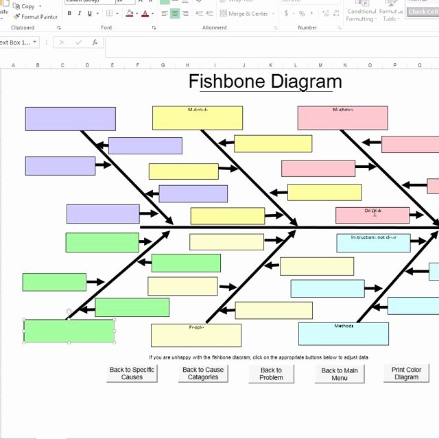 Fishbone Diagram Template Xls Fresh Fishbone Diagram Template In Excel