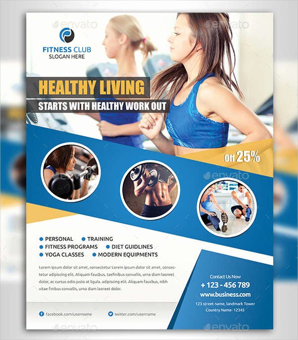 Fitness Flyer Template Free Inspirational 63 Fitness Flyer Examples Psd Ai Eps Word formats