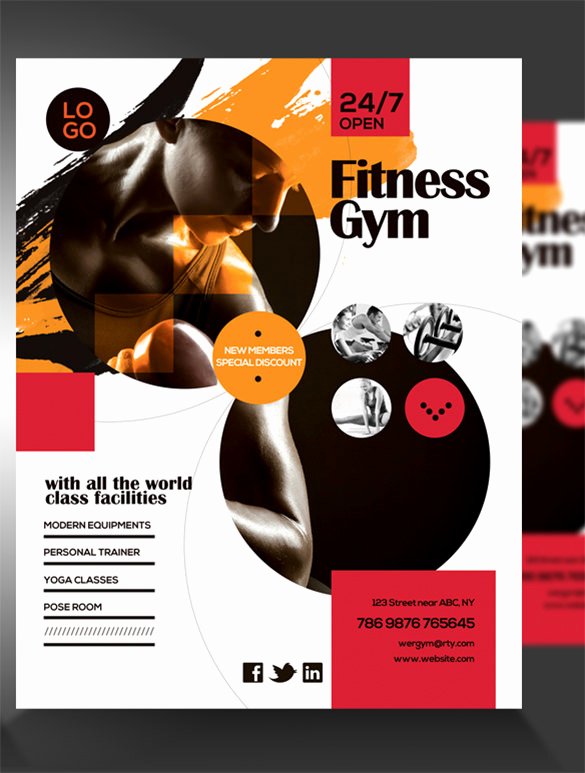 Fitness Flyer Template Free Luxury 36 Fitness Flyer Templates Word Psd Ai formats