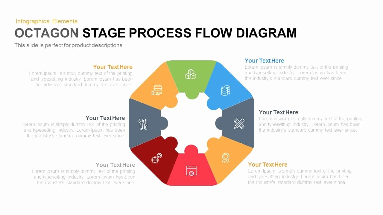 Flow Chart Ppt Template Inspirational Octagon Stage Process Flow Diagram Powerpoint Template