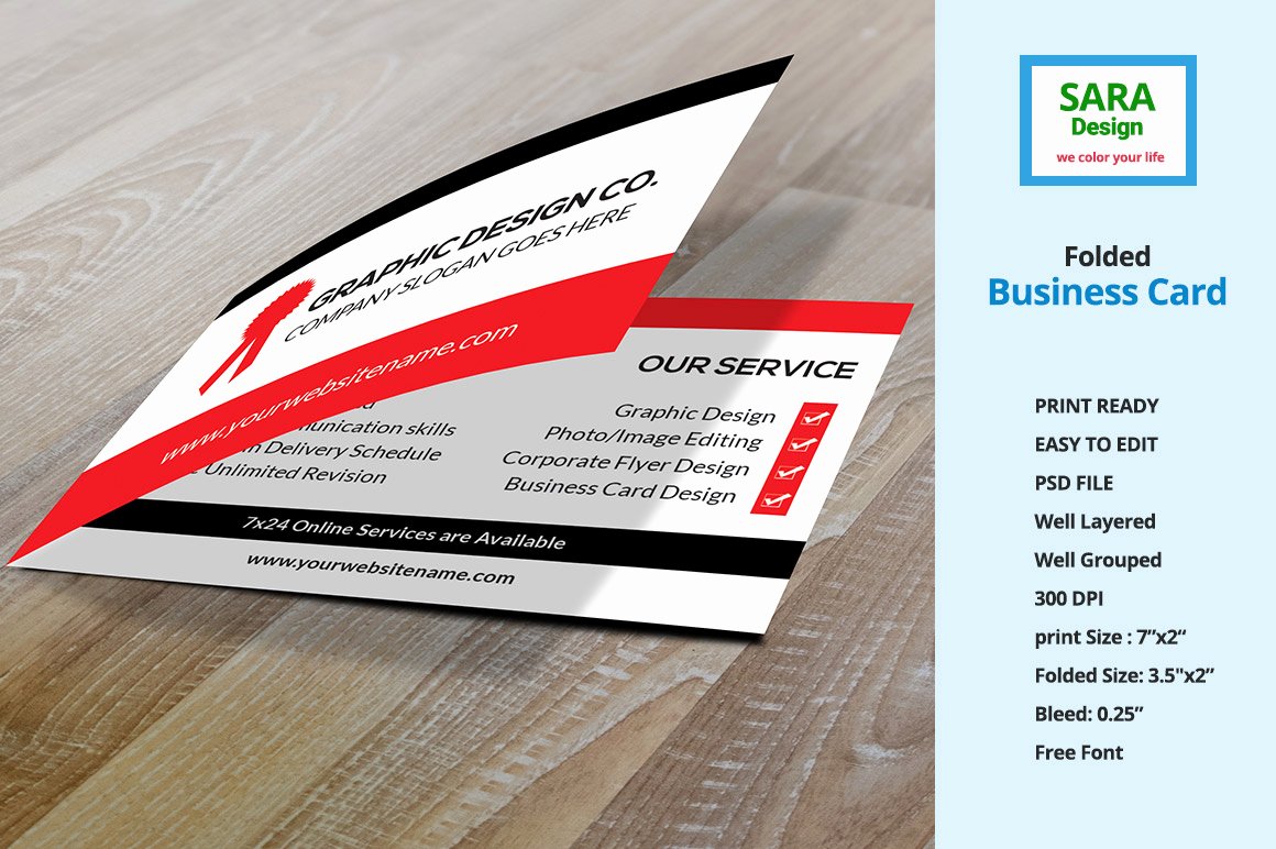 Folded Business Card Template Luxury Folded Business Card Vol 1 Business Card Templates On