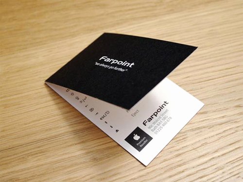 Folded Name Card Template Elegant Folded Business Cards Design