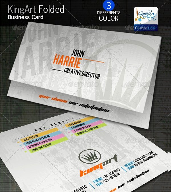 Folding Business Cards Template Fresh 22 Folded Business Cards Psd Ai Vector Eps