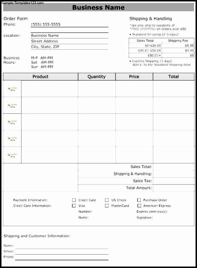 Food order form Template Elegant Of orders From Different Customers and Pdf Restaurant