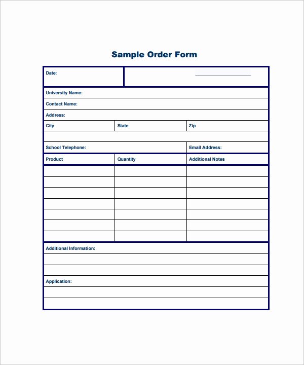 Food order form Template Fresh order form Template 23 Download Free Documents In Pdf