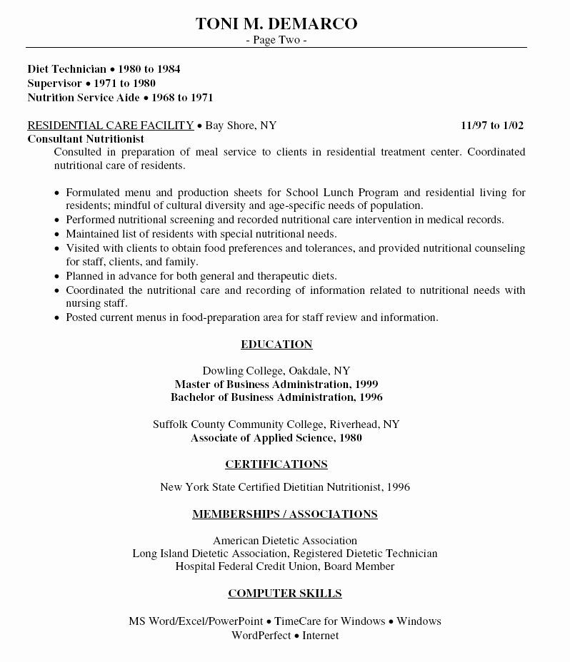 Food Service Resume Template Awesome 12 Food Service Resume Samples