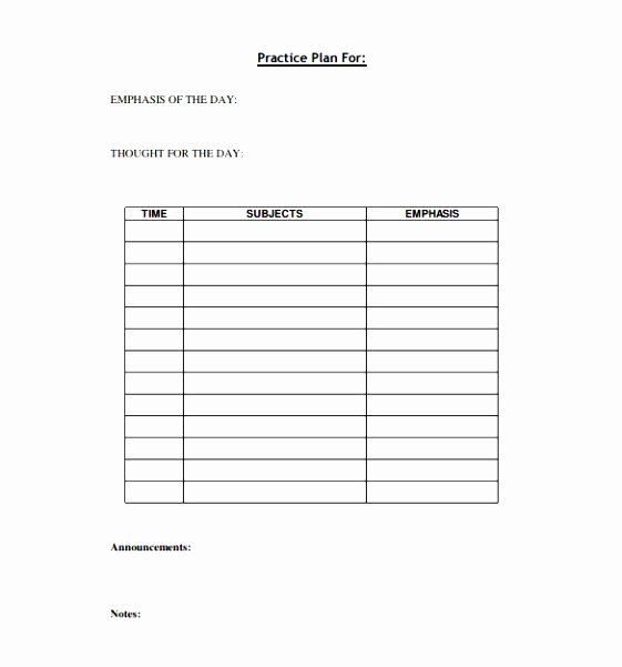 Football Practice Plan Template Unique 12 Youth Football Practice Plans Templates byooy