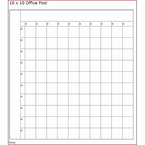 Football Squares Template Excel Awesome Box Squares Pool Super Bowl Template Board Fice Football