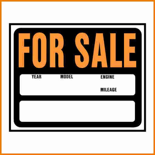 For Sale Sign Template Beautiful for Sale Sign Template
