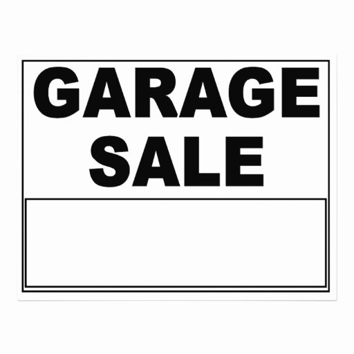 For Sale Sign Template Luxury Garage Sale Flyer