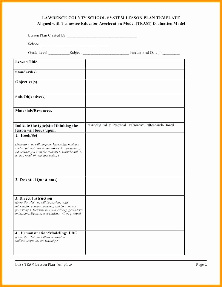 Formal Lesson Plan Template Awesome formal Lesson Plan Template Beautiful Example A Semi
