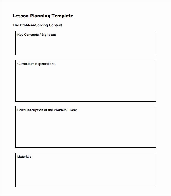 Formal Lesson Plan Template Best Of 10 Sample Preschool Lesson Plan Templates