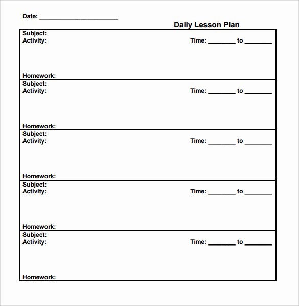 Formal Lesson Plan Template Inspirational 14 Sample Printable Lesson Plans – Pdf Word Apple Pages