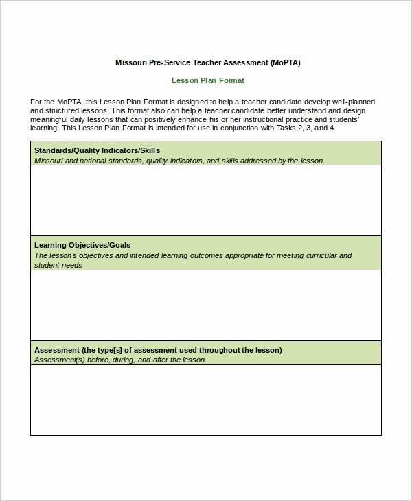 Formal Lesson Plan Template Inspirational Lesson Plan Template 14 Free Word Pdf Documents