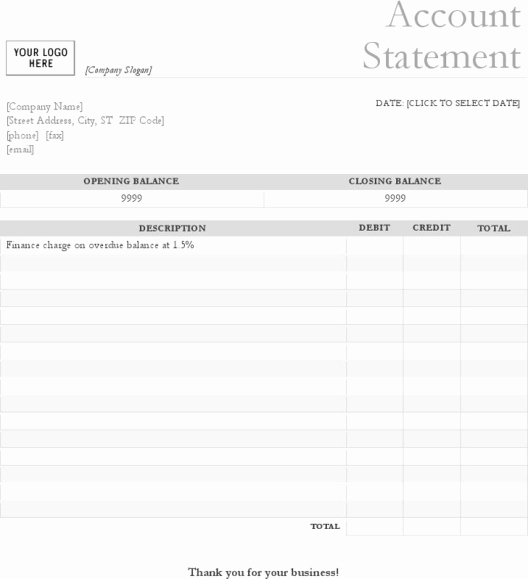 Free Bank Statement Template Lovely 5 Bank Statement Templates Free Sample Templates